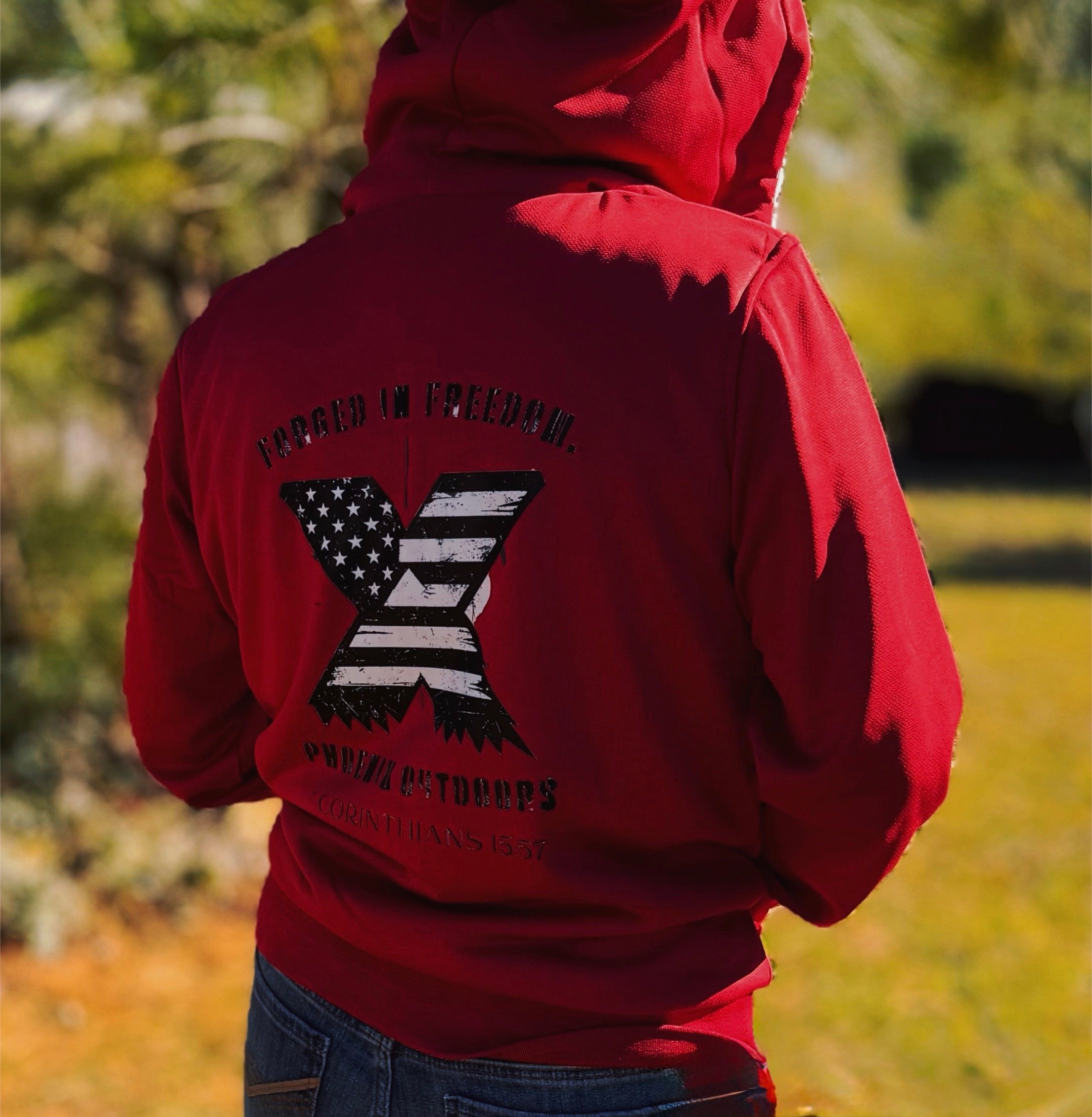 Phoenix Outdoors Forged in Freedom — Ladies Fleece-Lined Zip-Up (Limited Edition)