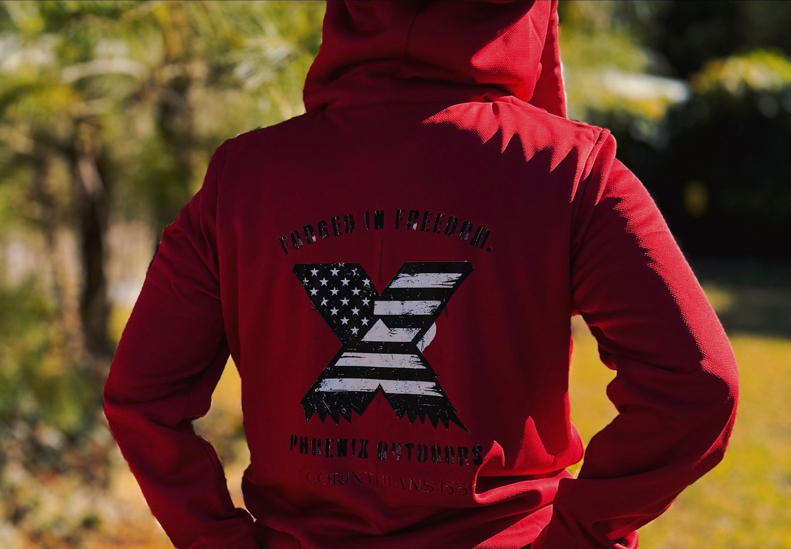 Phoenix Outdoors Forged in Freedom — Ladies Fleece-Lined Zip-Up (Limited Edition)