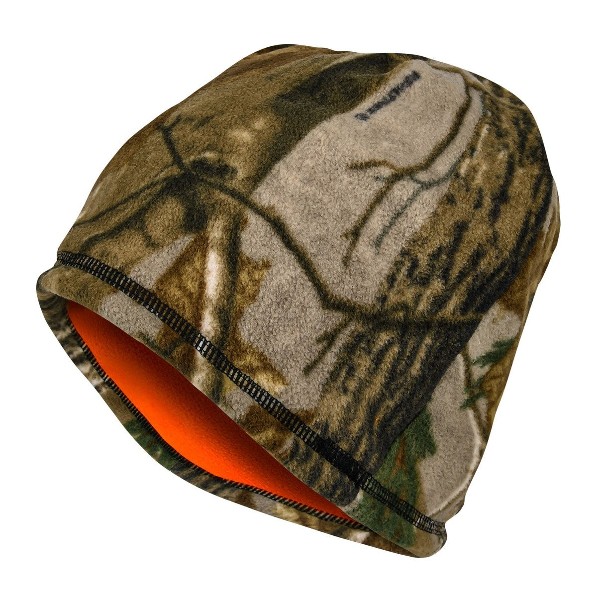 Realtree® Reversible Fleece Beanie – Blaze Lined